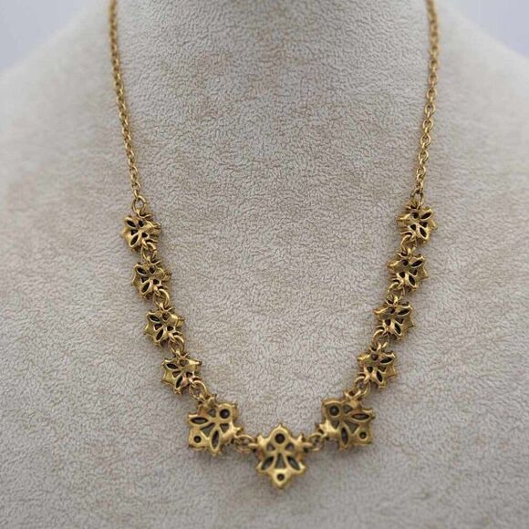 J Crew AB Crystal Cluster Necklace - Picture 2 of 9